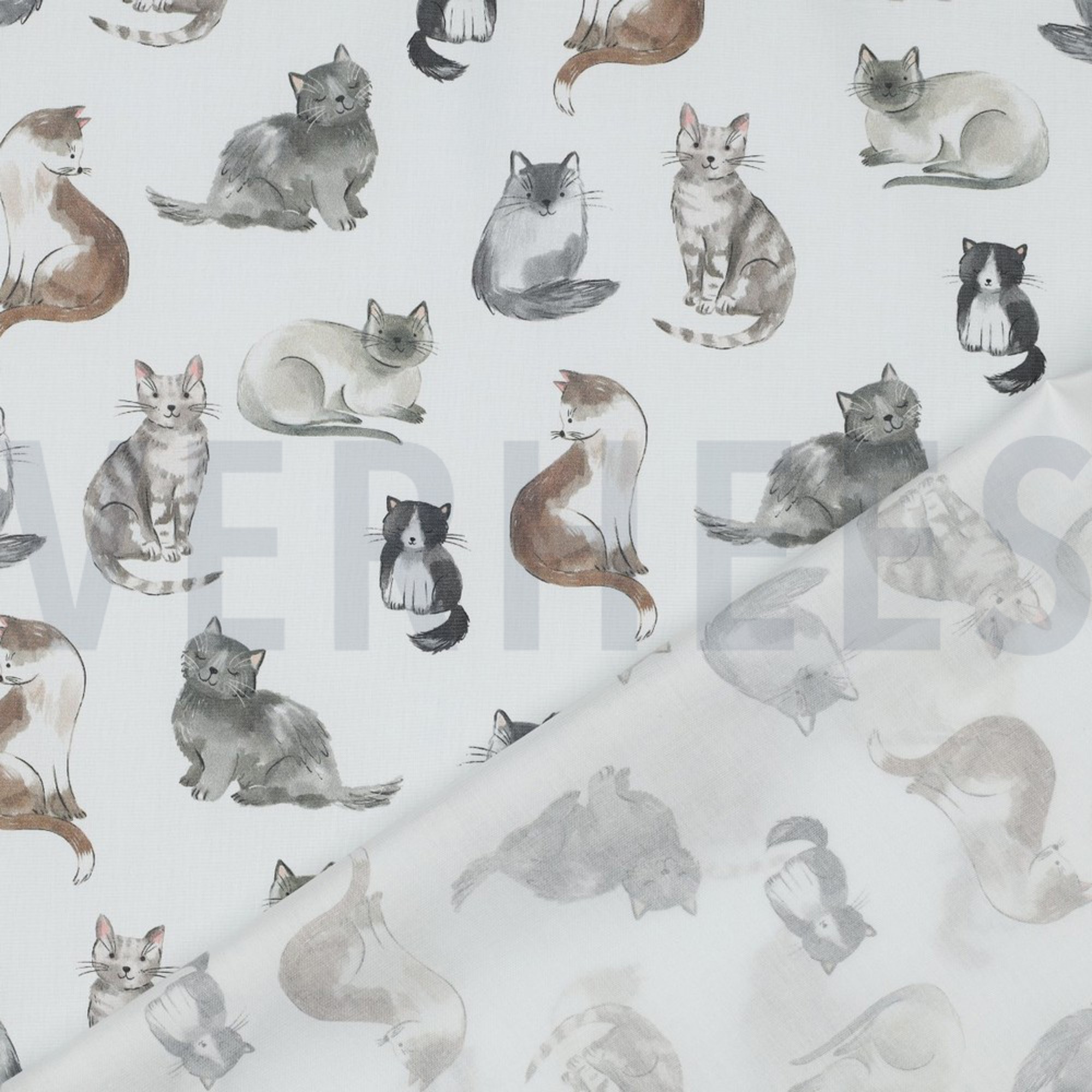 FINE POPLIN DIGITAL CATS WHITE (high resolution) #4