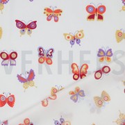 FINE POPLIN FOIL BUTTERFLIES WHITE (thumbnail) #4