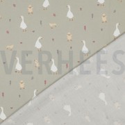 FINE POPLIN GOTS LITTLE GOOSE SAGE (thumbnail) #4