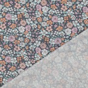FINE POPLIN GOTS FLOWERS NAVY (thumbnail) #4