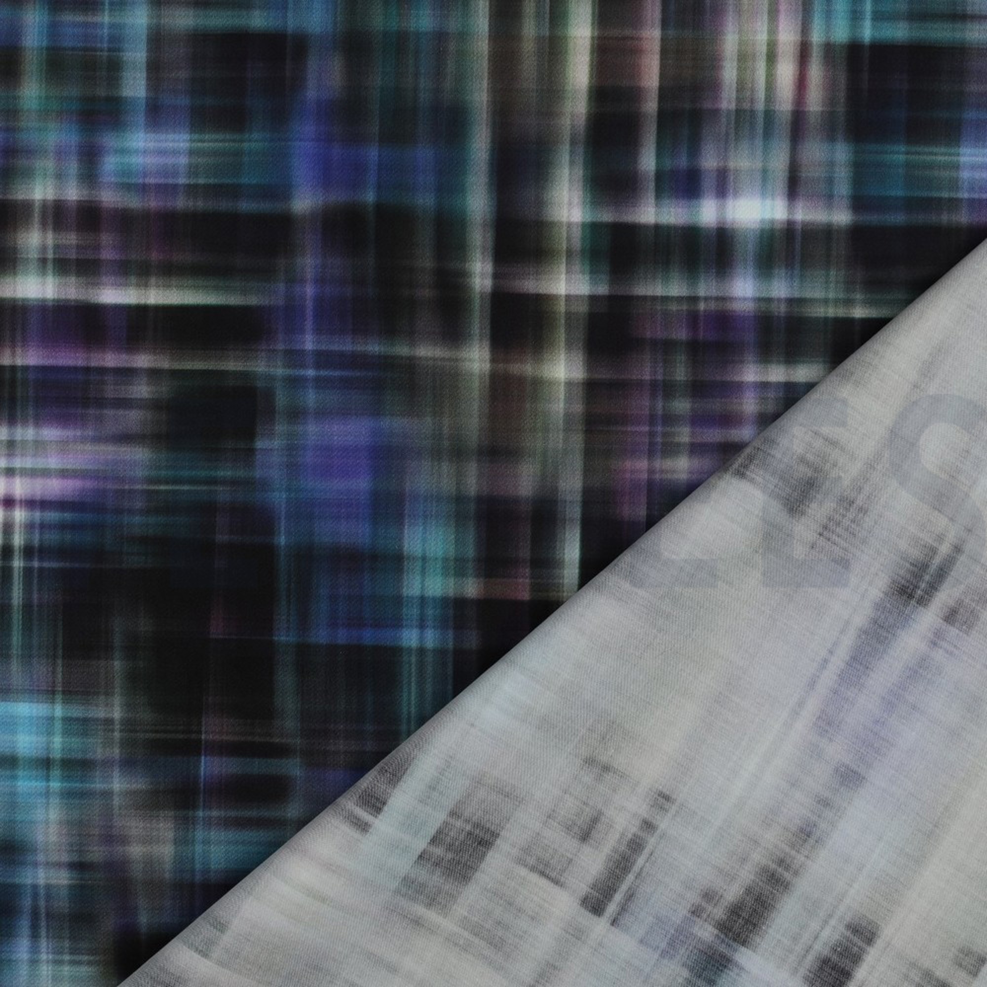 COTTON SATIN DIGITAL CHECK BLACK (high resolution) #4