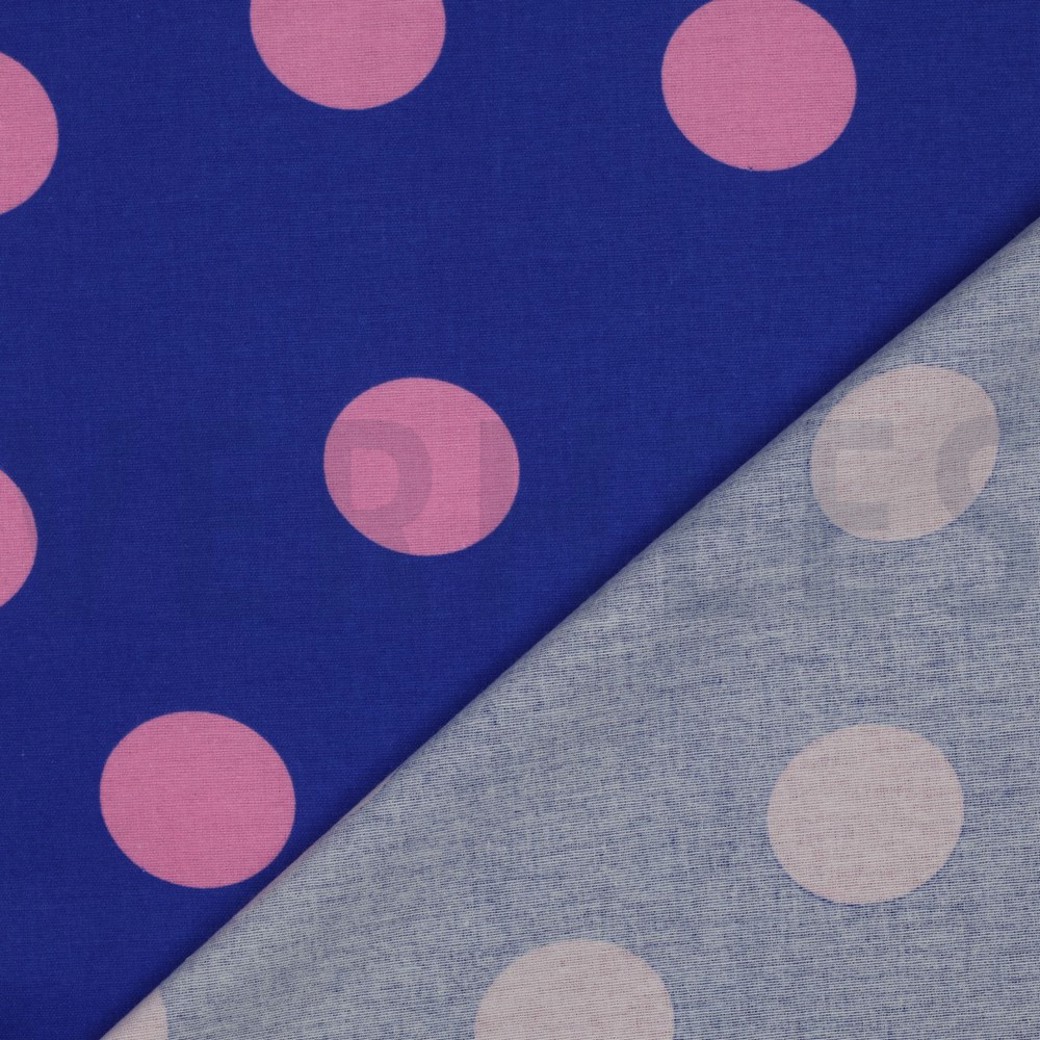 FLANNEL DOTS COBALT #4