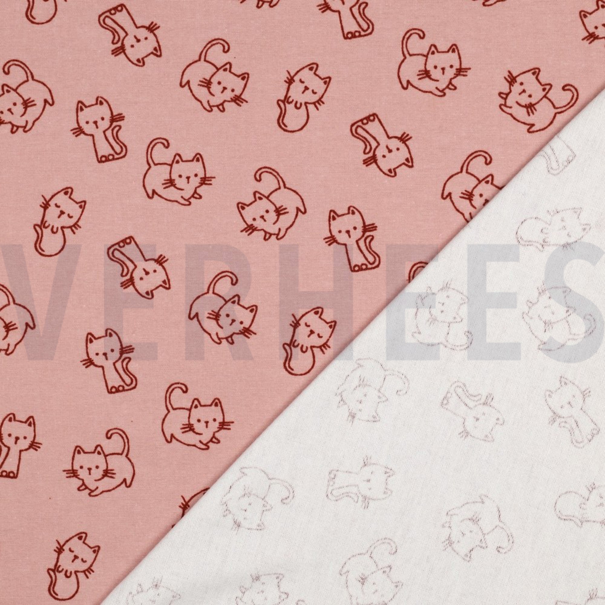 FLANNEL CATS OLD ROSE (high resolution) #4
