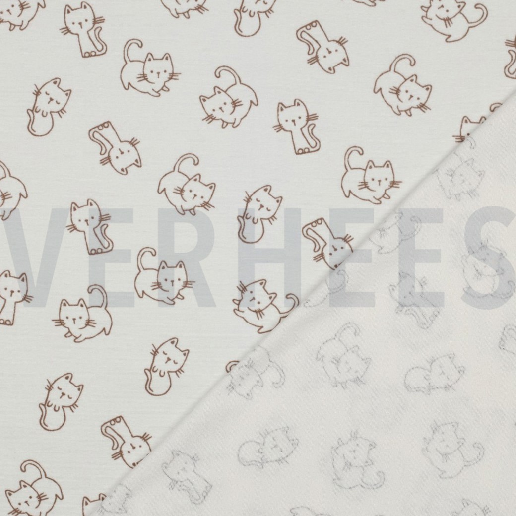 FLANNEL CATS OFF WHITE #4