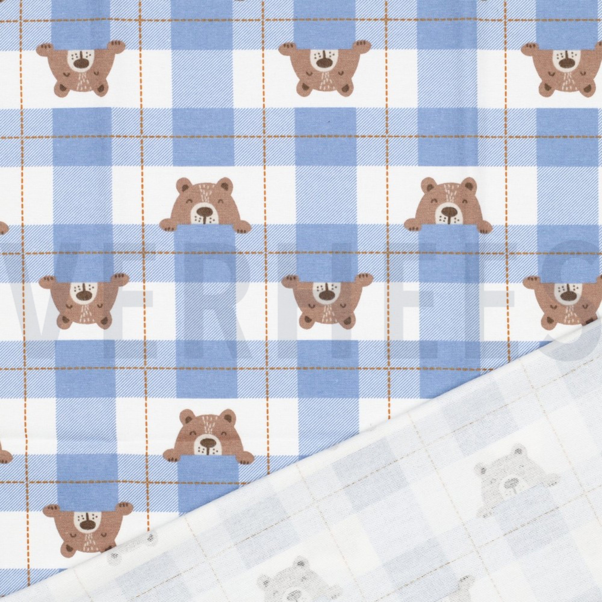 FLANNEL BEAR CHECK JEANS (high resolution) #4