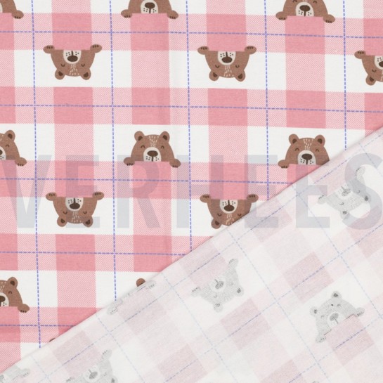 FLANELL BÄREN KAROS HELLROSA #7