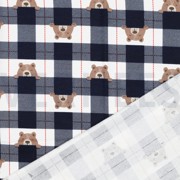 FLANNEL BEAR CHECK NAVY (thumbnail) #4