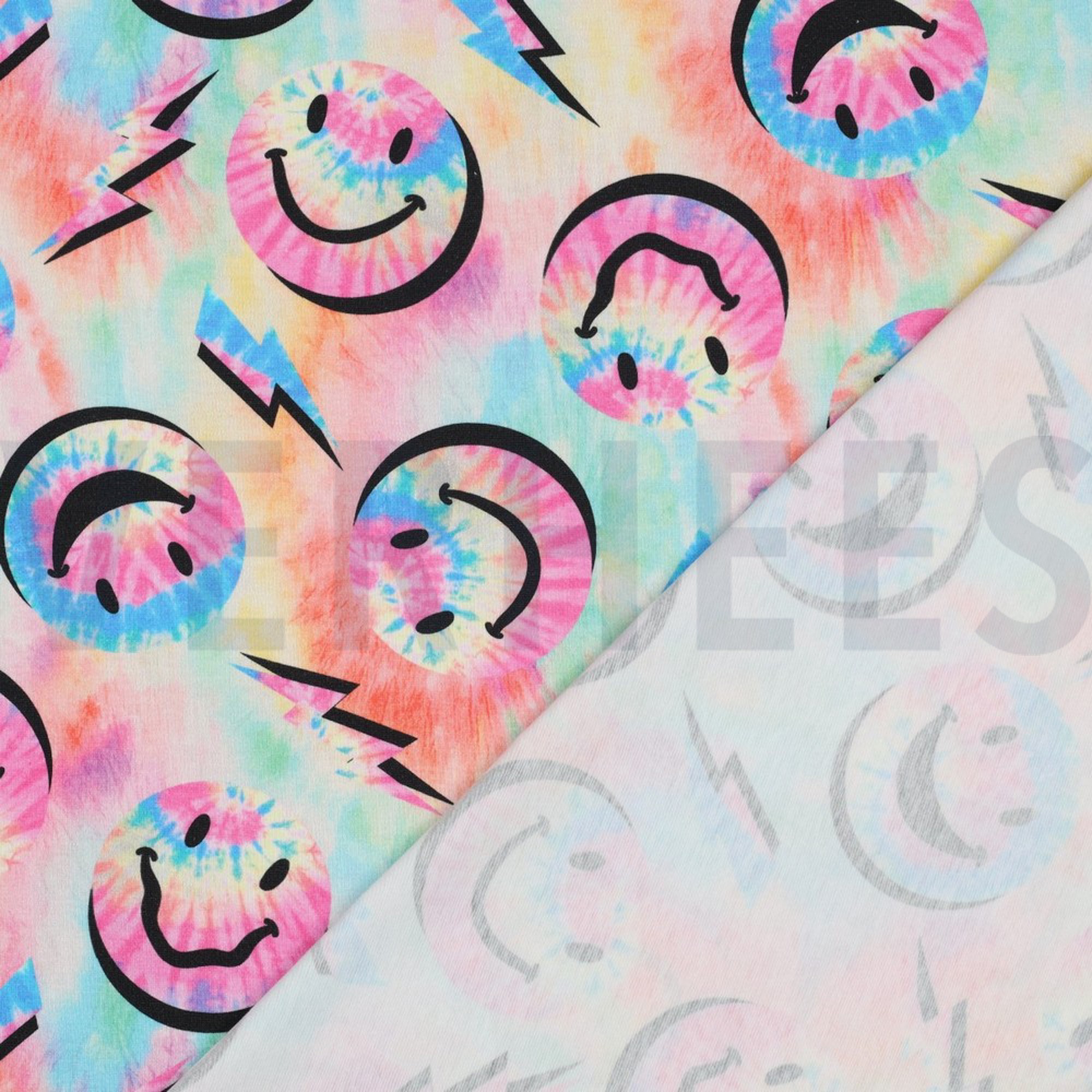 JERSEY DIGITAL HAPPY FACES MULTICOLOUR (high resolution) #4