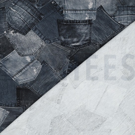 JERSEY DIGITAAL JEANS ZAKKEN MARINEBLAUW #7