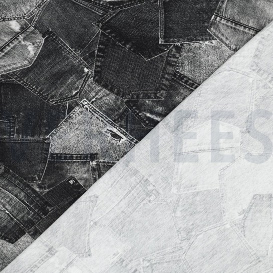 JERSEY DIGITAAL JEANS ZAKKEN DONKERGRIJS #7