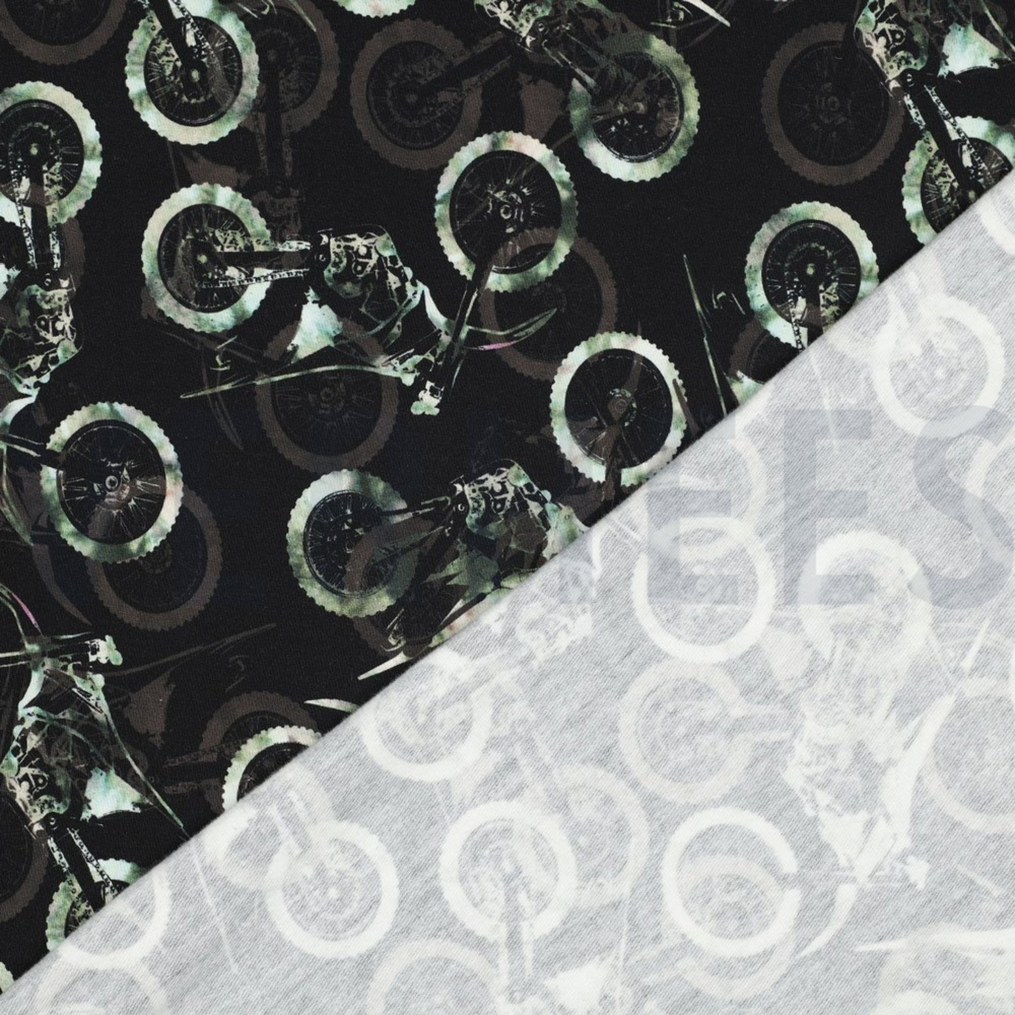 SWEAT DIGITAL DIRT BIKES BLACK / GREEN (high resolution) #4
