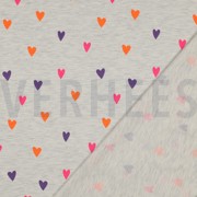 JERSEY MELANGE NEON HEARTS ECRU MELANGE (thumbnail) #4