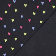 JERSEY MELANGE NEON HEARTS INDIGO MELANGE (thumbnail) #4