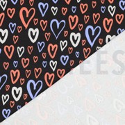 JERSEY GLITTER HEARTS BLACK (thumbnail) #4
