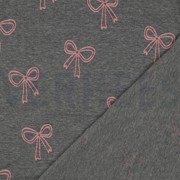 JERSEY MELANGE GLITTER BOWS GREY MELANGE (thumbnail) #4