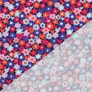 JERSEY FLOWERS BLUE / RED (thumbnail) #4