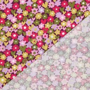 JERSEY FLOWERS GREEN / PINK (thumbnail) #4