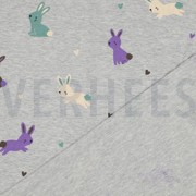 JERSEY MELANGE BUNNIES LIGHT GREY MELANGE (thumbnail) #4