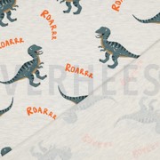 JERSEY MELANGE DINOSAURS ECRU MELANGE (thumbnail) #4