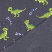 JERSEY MELANGE DINOSAURS INDIGO MELANGE (thumbnail) #4