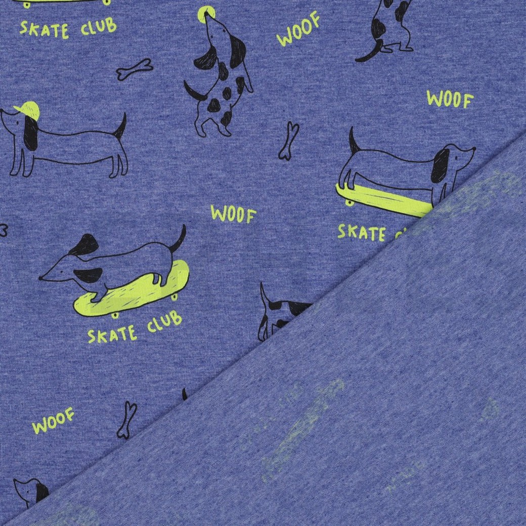 JERSEY MELANGE SKATE CLUB COBALT MELANGE #4