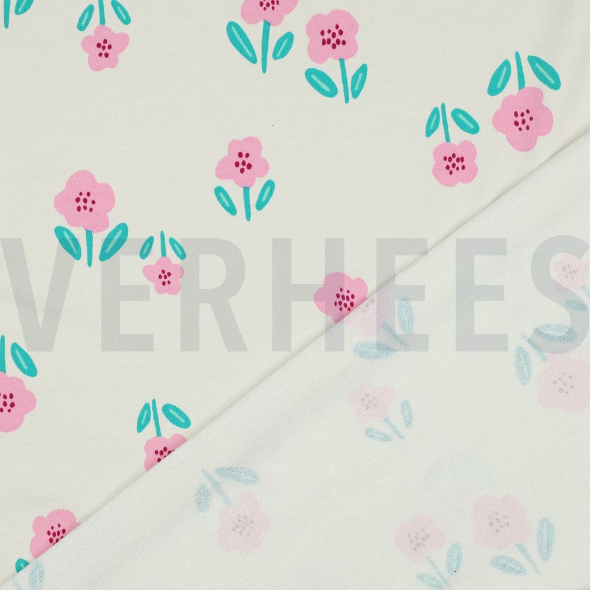FRENCH TERRY FLOWERS OFF WHITE (high resolution) #4