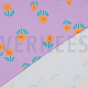 FRENCH TERRY FLOWERS LAVENDER (thumbnail) #4