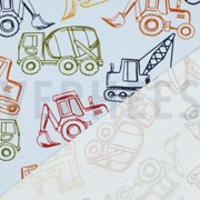 FRENCH TERRY WORK VEHICLES LIGHT BLUE (thumbnail) #4