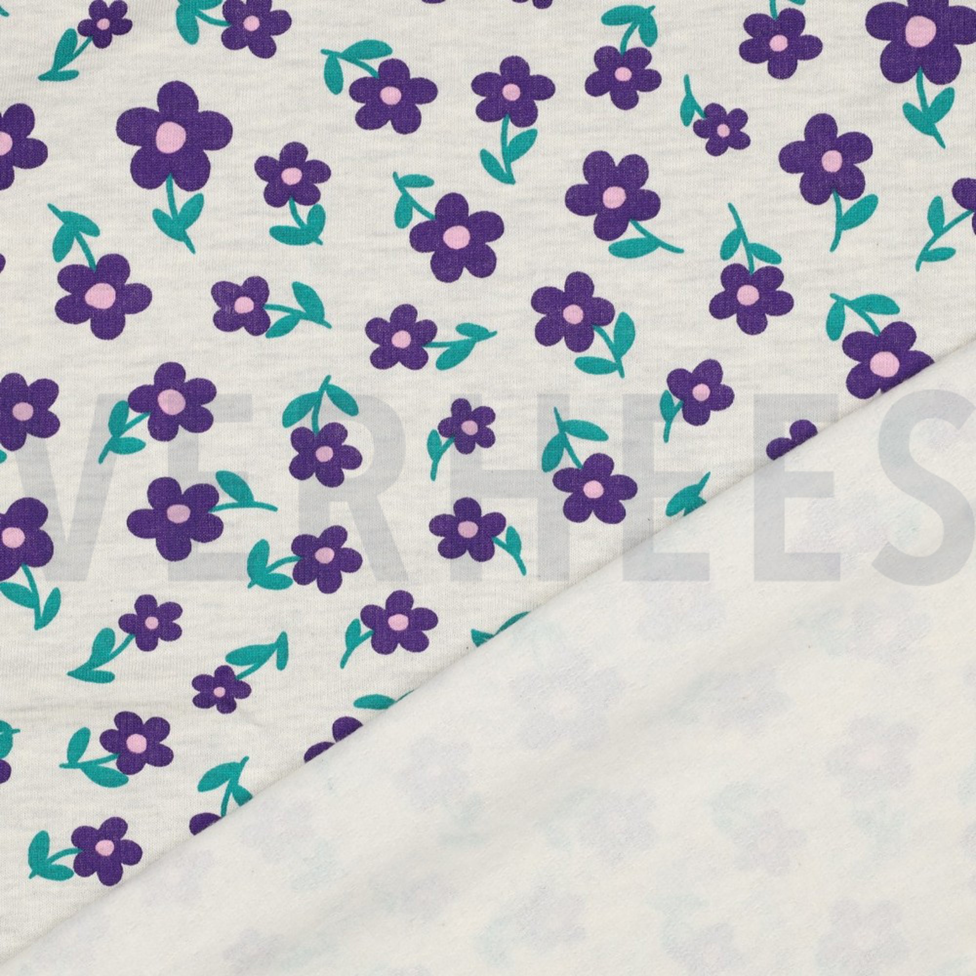 SWEAT MELANGE FLOWERS ECRU MELANGE (high resolution) #4
