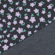 SWEAT MELANGE FLOWERS INDIGO MELANGE (thumbnail) #4