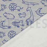 SWEAT MELANGE SAFARI ANIMALS LIGHT GREY MELANGE (thumbnail) #4