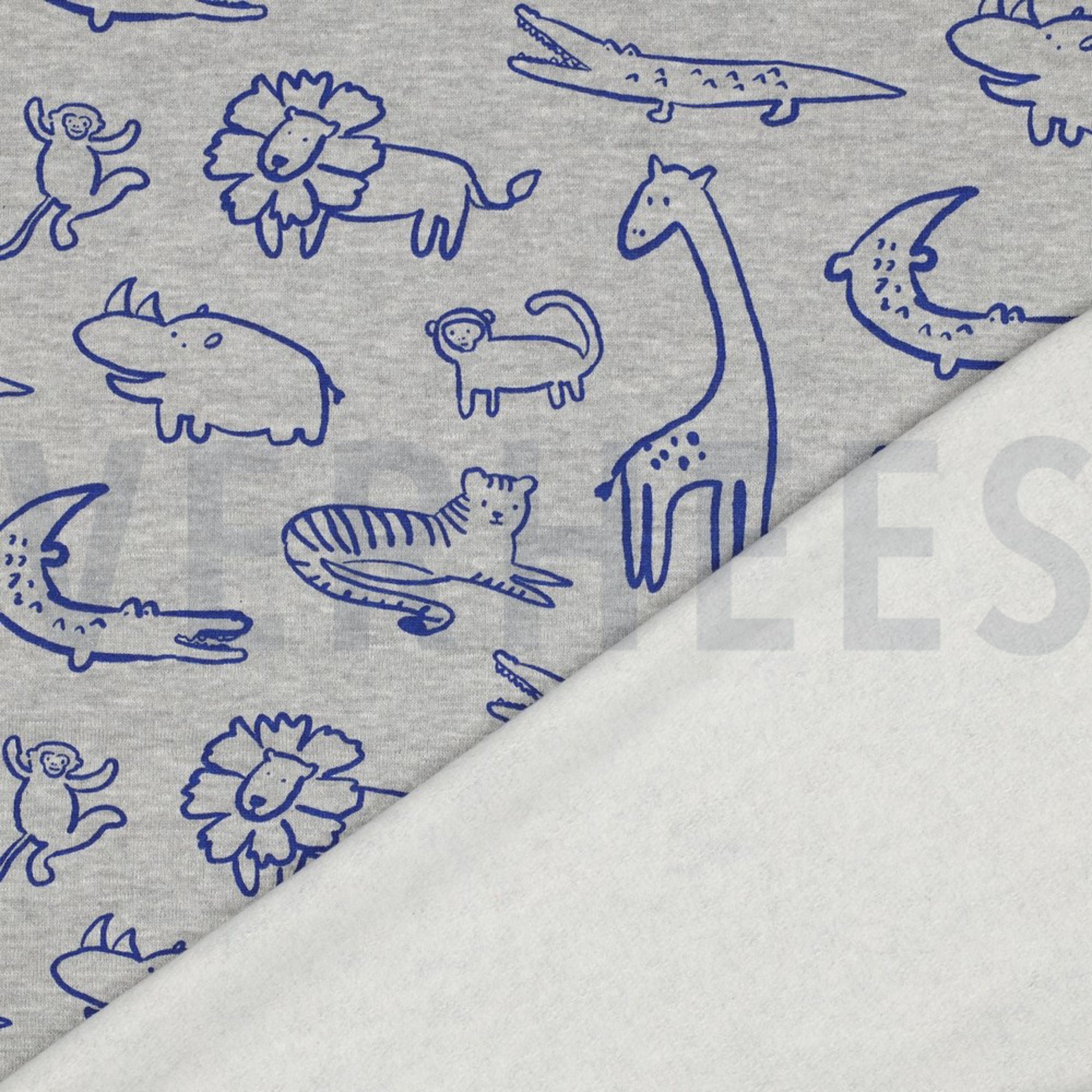 SWEAT MELANGE SAFARI ANIMALS LIGHT GREY MELANGE (high resolution) #4