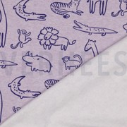 SWEAT MELANGE SAFARI ANIMALS PURPLE MELANGE (thumbnail) #4
