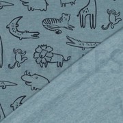 SWEAT MELANGE SAFARI ANIMALS SMOKE BLUE MELANGE (thumbnail) #4