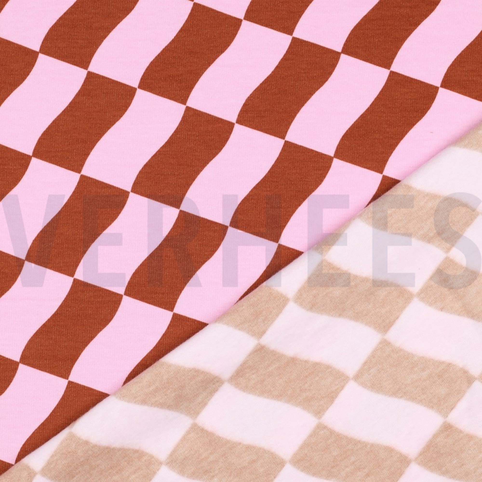 SOFT SWEAT CHECK PINK / BROWN (high resolution) #4