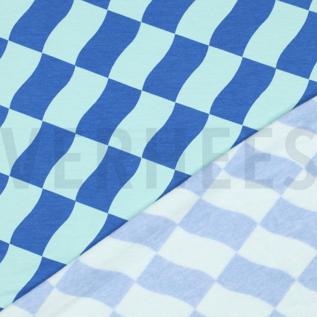 SOFT SWEAT CHECK MINT / BLUE #4