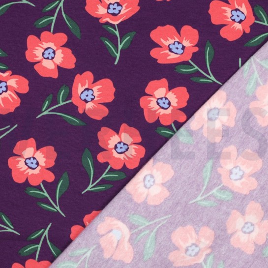 SOFT SWEAT BLOEMEN BORDEAUX #7