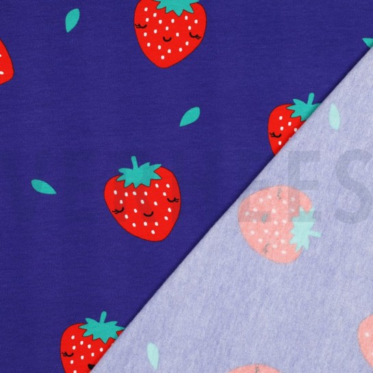 SOFT SWEAT ERDBEEREN KOBALTBLAU #7