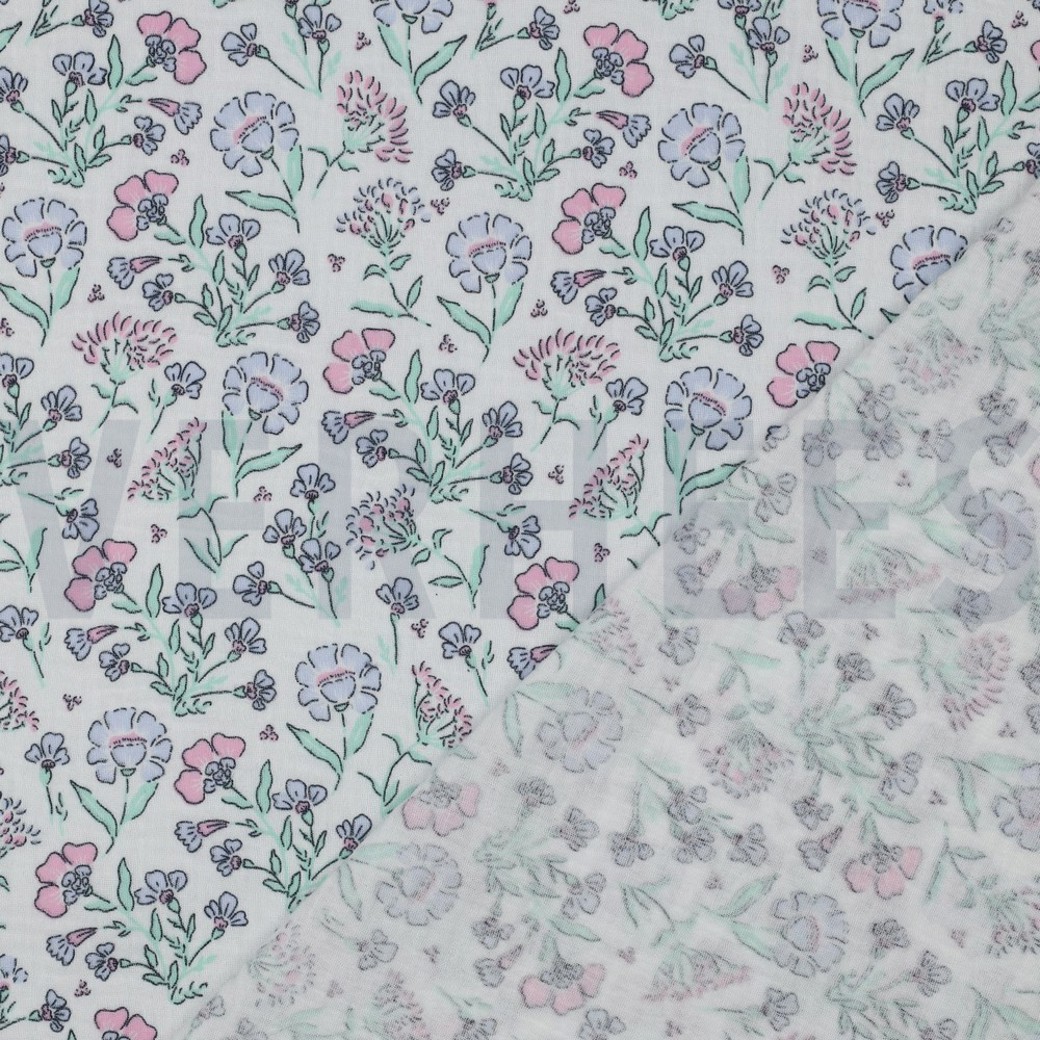 DOUBLE GAUZE FLOWERS OFF WHITE #4