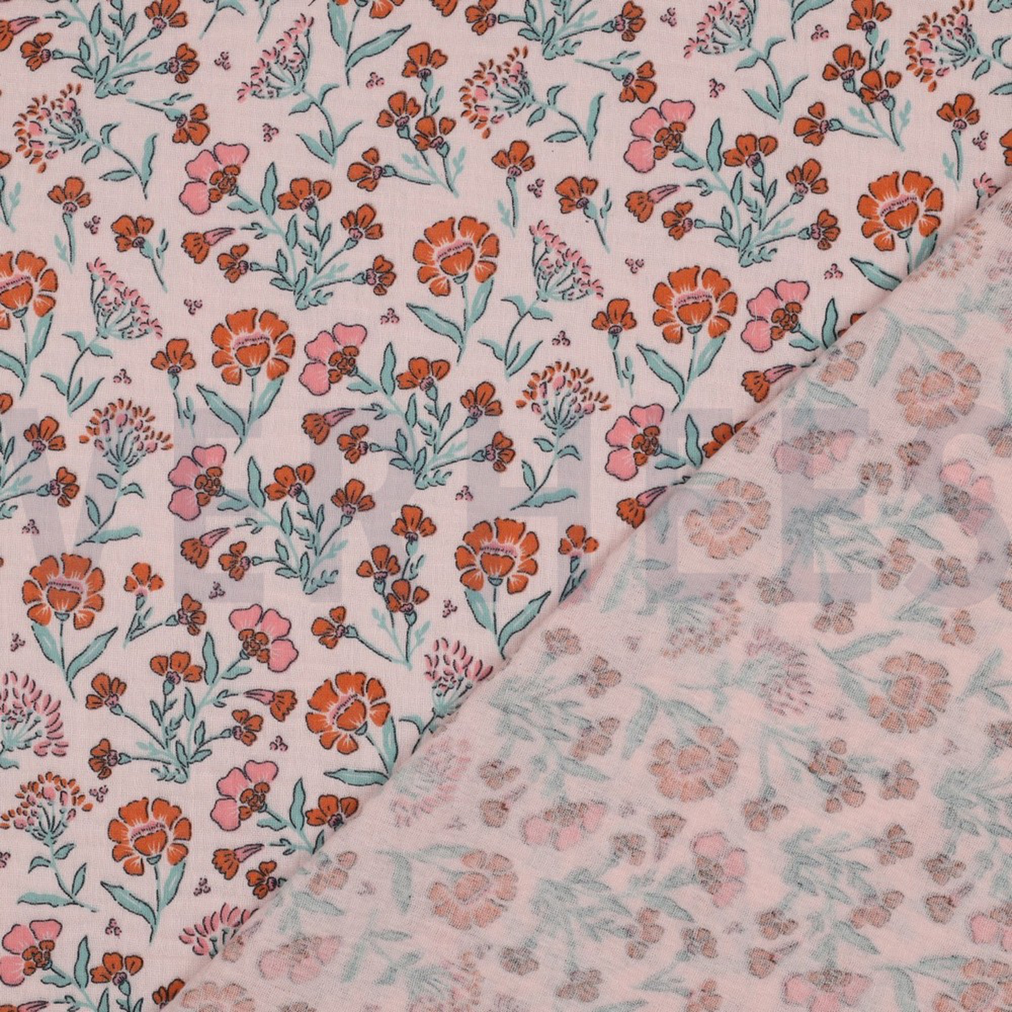 DOUBLE GAUZE FLOWERS LIGHT ROSE (high resolution) #4