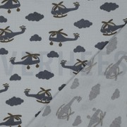 DOUBLE GAUZE HELICOPTERS LIGHT BLUE (thumbnail) #4