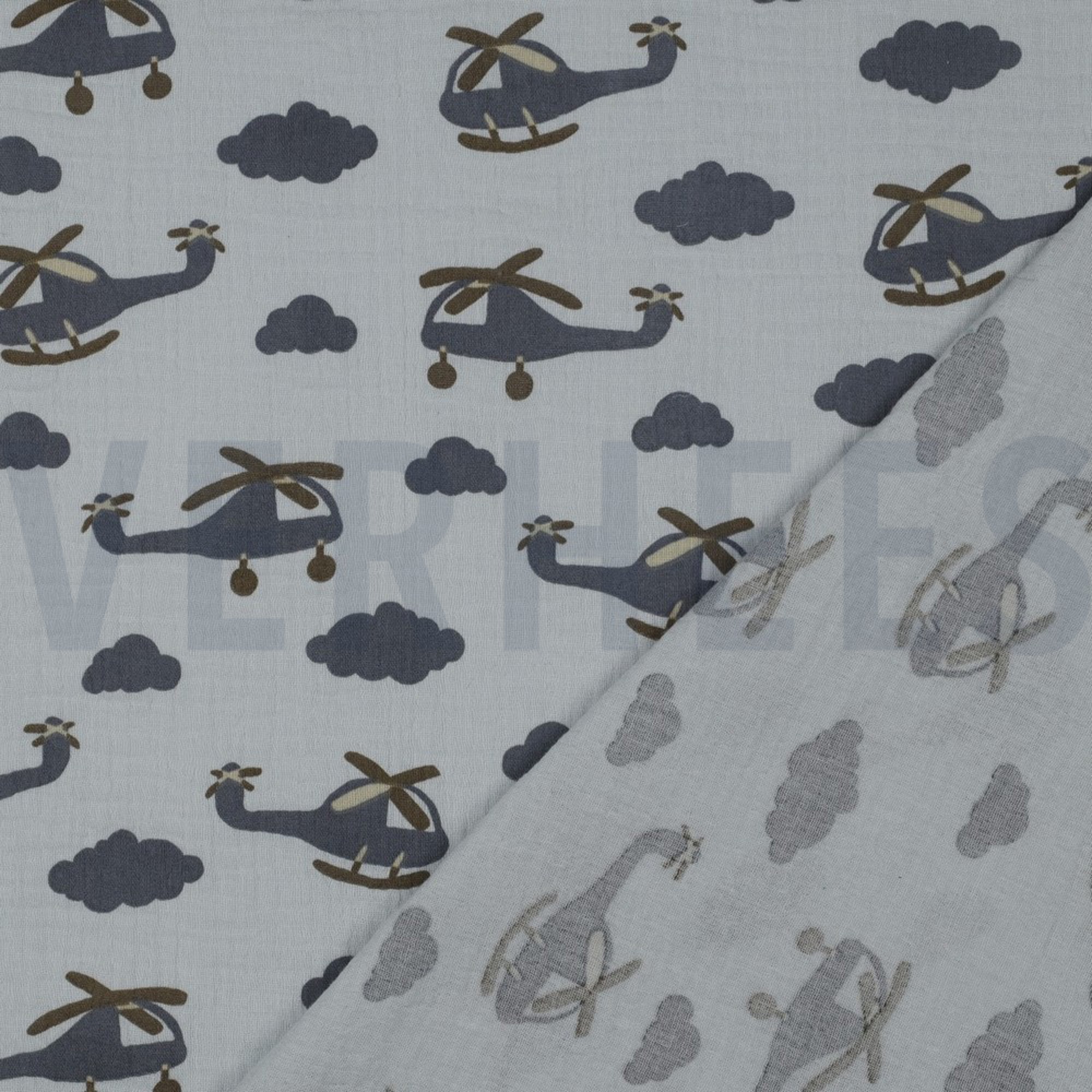 DOUBLE GAUZE HELICOPTERS LIGHT BLUE (high resolution) #4