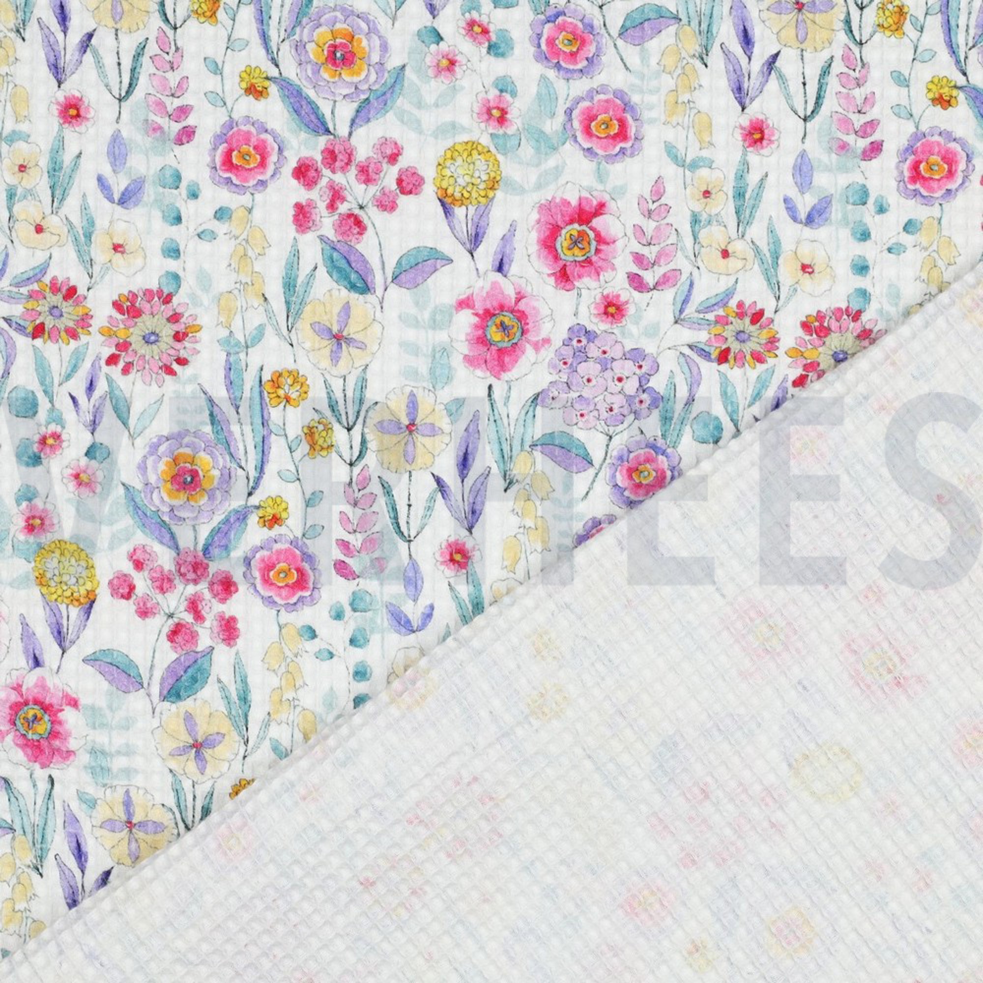 WAFFLE DIGITAL FLOWERS WHITE (high resolution) #4