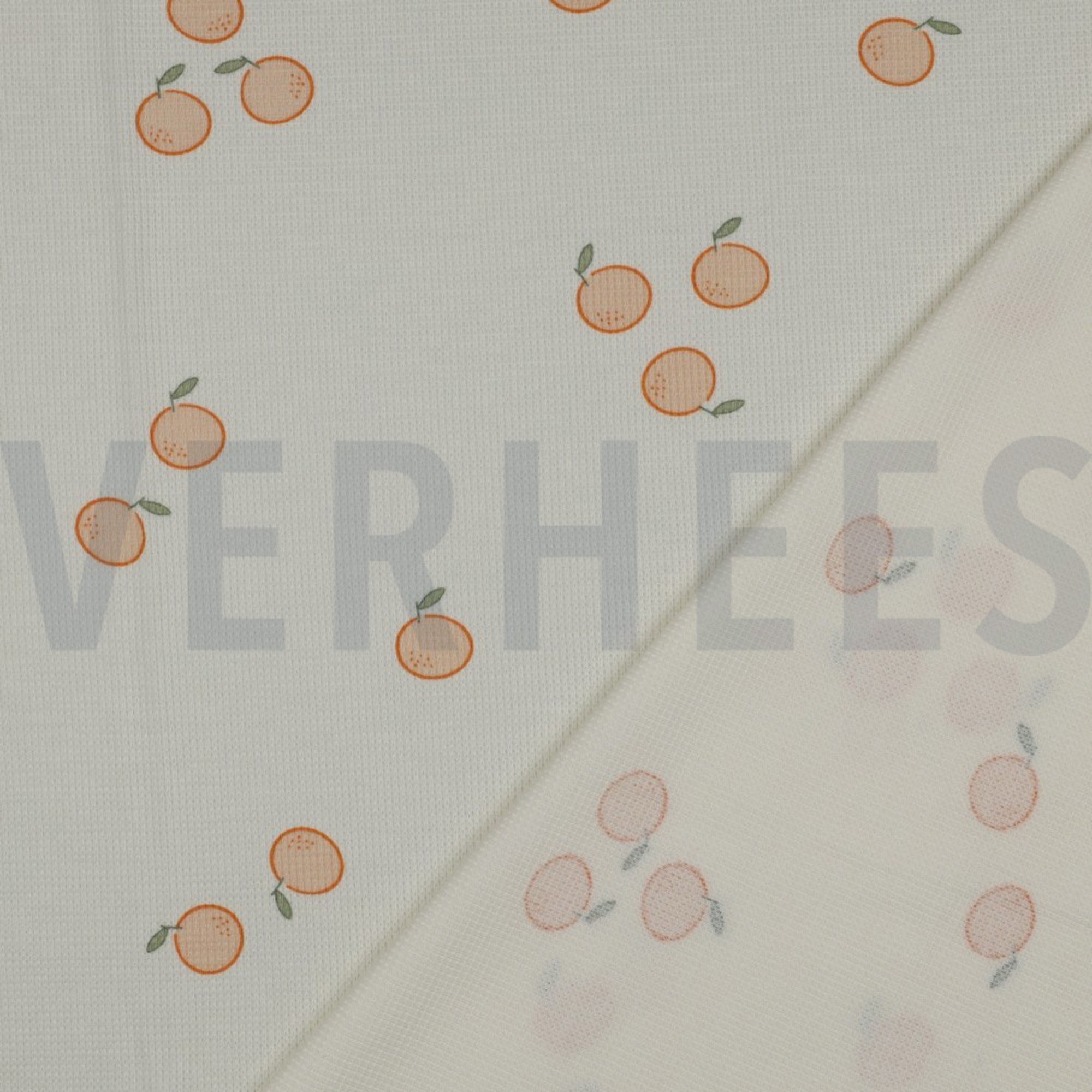 WAFFLE JERSEY ORANGES ECRU (high resolution) #4