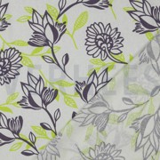 LINEN VISCOSE FLOWERS GREEN (thumbnail) #4