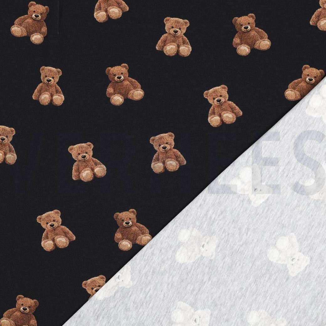 JERSEY GOTS DIGITAL TEDDY BEARS NAVY #4