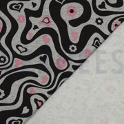 SWEAT MELANGE GLITTER RETRO FLOWERS LIGHT GREY MELANGE (thumbnail) #4