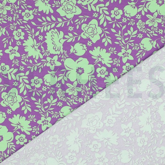 JERSEY BLUMEN LILA/VIOLETT #7