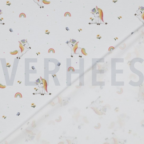 JERSEY GOTS DIGITAL UNICORNS WHITE #7