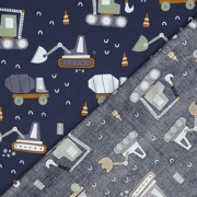 FINE POPLIN VEHICLES NAVY (thumbnail) #4